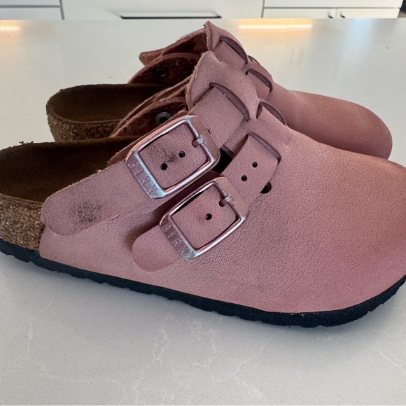 BIRKENSTOCK Kids Kay Pink Clay Birkibuc Size C9 - Picture 4 of 7